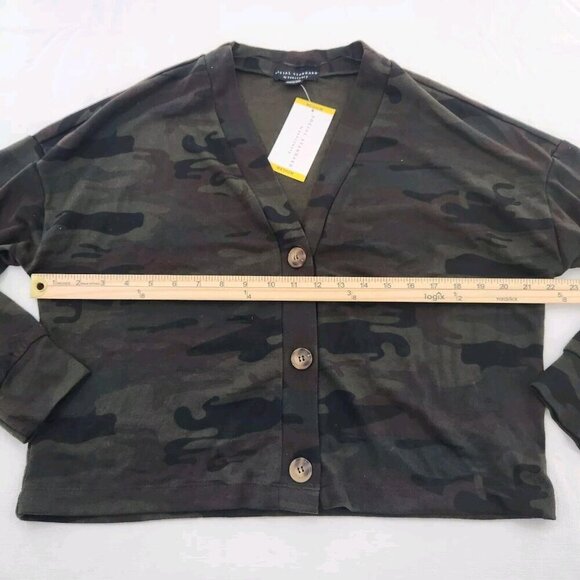 Social Standard by Sanctuary Daytripper Cardigan Camo Size Medium Grunge V Neck - Picture 5 of 6
